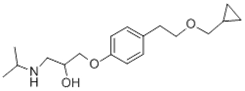 2-Propanol,1-[4-[2-(cyclopropylmethoxy)ethyl]phenoxy]-3-[(1-methylethyl)amino]- CAS 63659-18-7