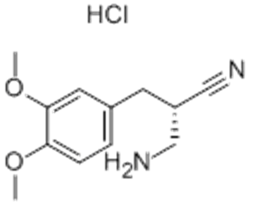 L-3-(3,4-Dimethoxyphenyl)-alpha-amino-2-methylpropionitrile hydrochloride
 CAS 2544-13-0