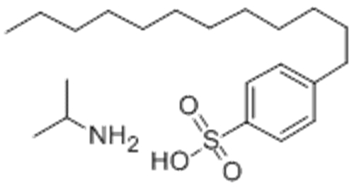 dodecylbenzenesulphonic acid, compound with isopropylamine (1:1)
 CAS 26264-05-1