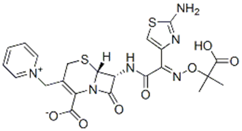 Pyridinium,1-[[(6R,7R)-7-[[(2Z)-(2-amino-4-thiazolyl)[(1-carboxy-1-methylethoxy)imino]acetyl]amino]-2-carboxy-8-oxo-5-thia-1-azabicyclo[4.2.0]oct-2-en-3-yl]methyl]-,inner salt, hydrate (1:5)  CAS 78439-06-2