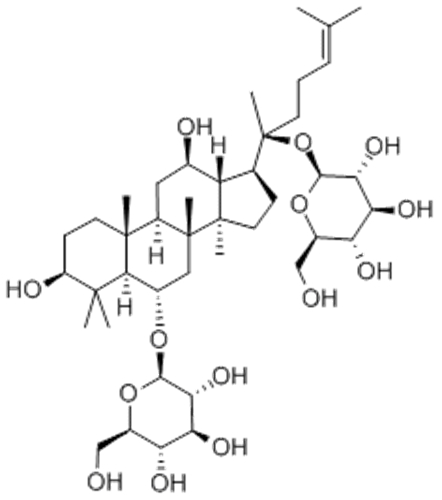 b-D-Glucopyranoside,( 57357319, 57263590,3b,6a,12b)-3,12-dihydroxydammar-24-ene-6,20-diyl bis- CAS 22427-39-0