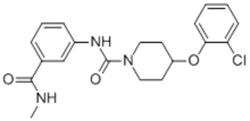 4-(2-Chlorophenoxy)-N-[3-[(methylamino)carbonyl]phenyl]-1-Piperidinecarboxamide CAS 1032229-33-6